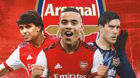 Arsenal - Joao Felix, Mason Greenwood, Dusan Vlahovic (Bola.com/Adreanus Titus)