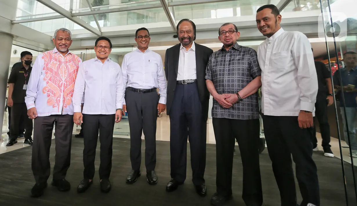 Partai politik yang tergabung dalam koalisi perubahan menyatakan masih solid dalam menyikapi perkembangan politik usai pemungutan suara pada Pemilu 2024, 14 Februari lalu. (Liputan6.com/Angga Yuniar)