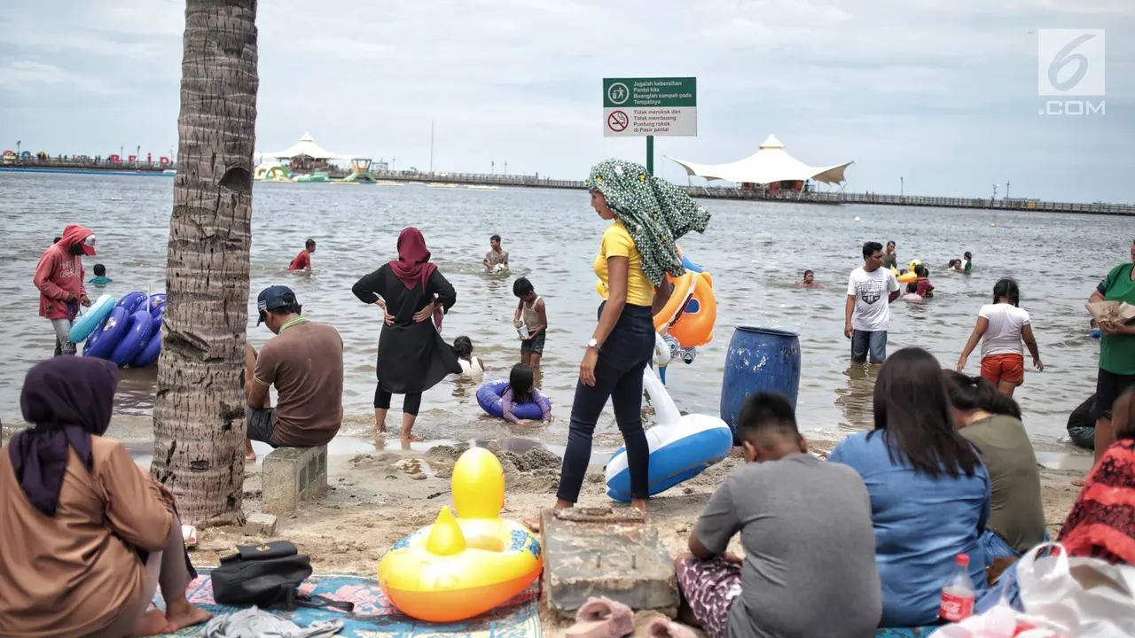 Libur Natal 2018, Pantai Ancol Sepi Pengunjung