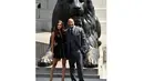 Irina Shayk dan Dwayne Johnson saat hadir di sesi foto film 'Hercules' di Trafalgar Square, LondonRabu (2/7/14). (AFP PHOTO/Ben Stansall)