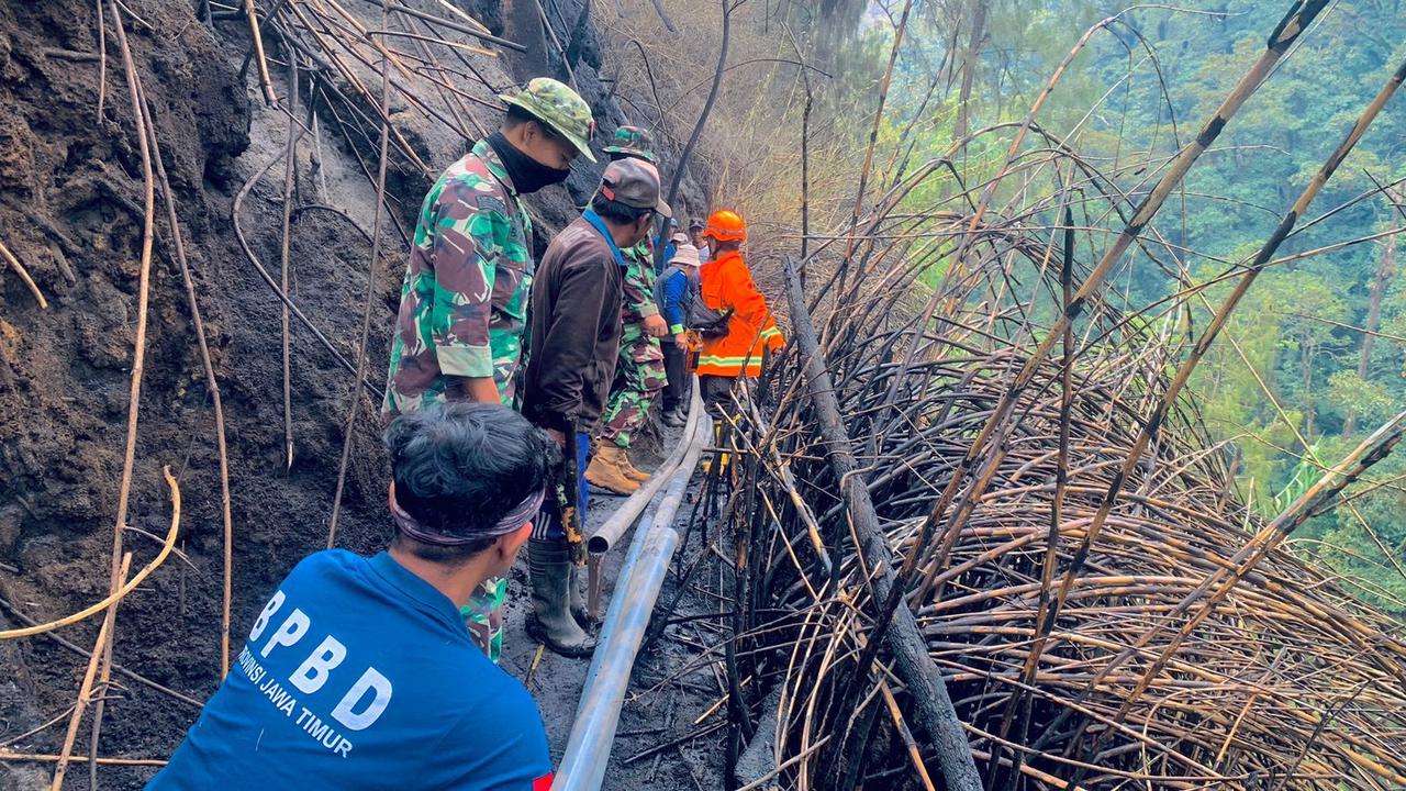 Kebakaran kembali melanda Gunung Lawu. (Istimewa)