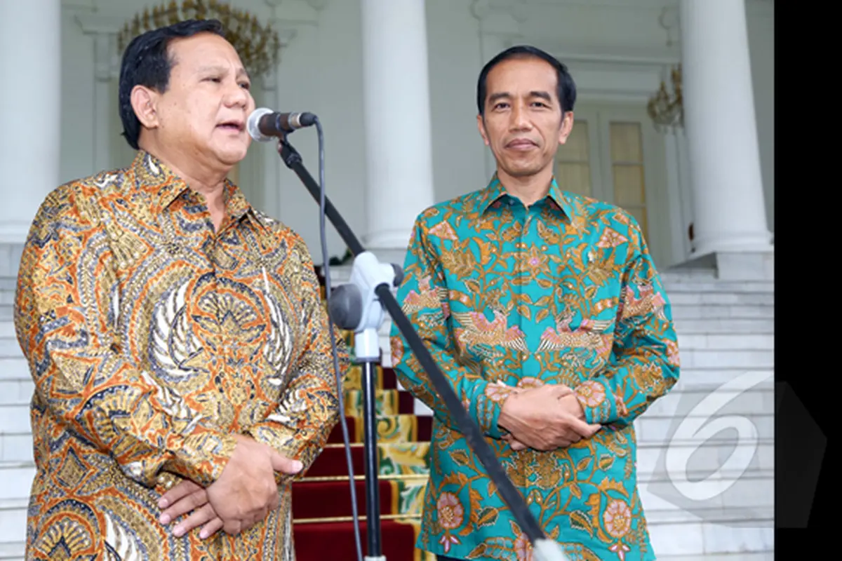 Jokowi dan Prabowo Tampak Akur di Istana Bogor