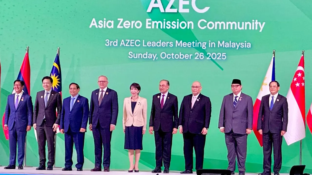 Pemimpin Asia Zero Emission Community (AZEC) ke-3 di Kuala Lumpur, Malaysia, Minggu (26/10/2025). (Foto: istimewa)