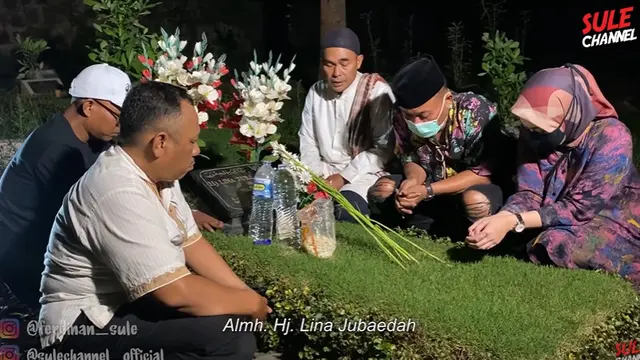 6 Momen Sule dan Nathalie Holscher Ziarah ke Makam Lina, Penuh Haru