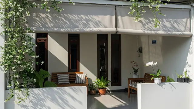 9 Desain Kanopi Teras Rumah Minimalis dengan Tanaman Rambat Biar Adem, Estetik di Perkotaan