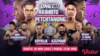 Nonton Live Streaming One Championship 163 Akimoto Vs Petchtanong di Vidio Sabtu, 19 November