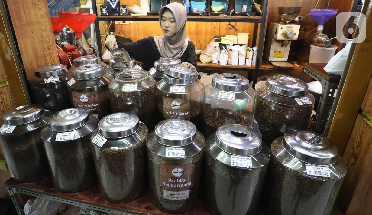 Negara tujuan ekspor kopi terbesar Indonesia adalah Filipina dengan volume 85 ribu ton. (Liputan6.com/Angga Yuniar)