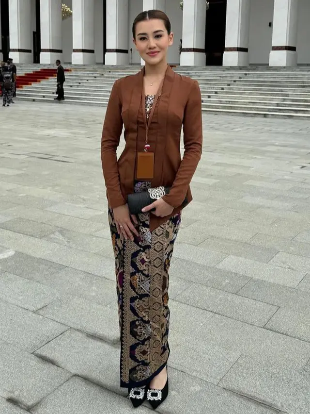 Aaliyah Massaid saat Upacara Kemerdekaan RI.