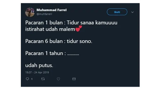 Beda Pacaran 1 Bulan vs 1 Tahun Ini Bikin Kamu Senyum Kecut