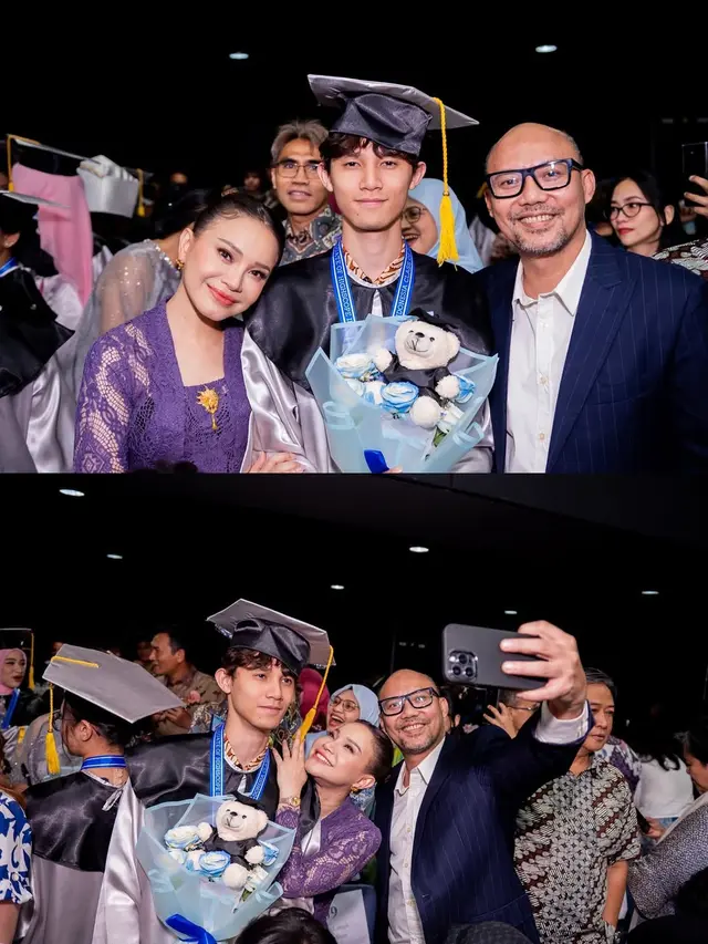 Potret Wisuda Anak Rossa