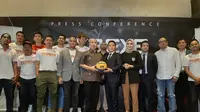 Konferensi pers PP Perbasi yang akan menggelar liga basket Liga Basket 3x3.EXE Premier Indonesia. Konferensi pers digelar di Jakarta, Senin (3/2/2020). (Bola.com/Yus Mei Sawitri)