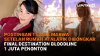 Mulai dari postingan Tsania Marwa setelah rumah Atalarik dibongkar hingga Final Destination Bloodline 1 juta penonton di News Flash Showbiz Liputan6.com.