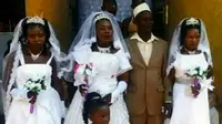 Seorang pria Uganda menikahi dua orang wanita yang merupakan kakak beradik. Dengan begitu, kini jumlah istrinya ada tiga orang (Capture/Osihanto)