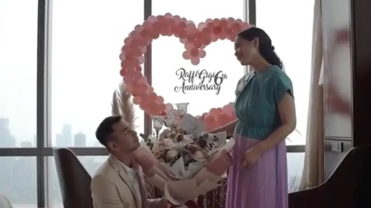 6 Potret Ulang Tahun Pernikahan Raffi Ahmad dan Nagita Slavina yang ke-6, Romantis