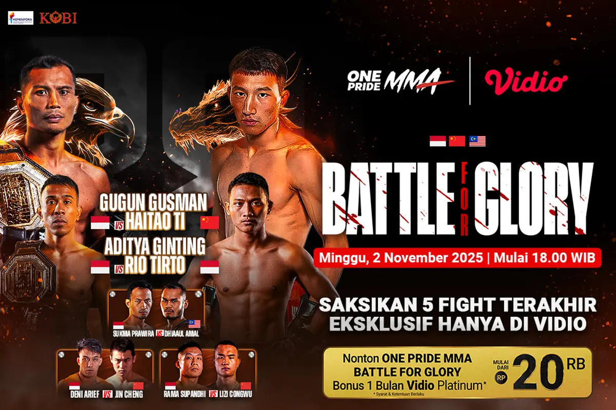 Saksikan ONE Pride MMA: Battle for Glory di Vidio. (dok. vidio.com)