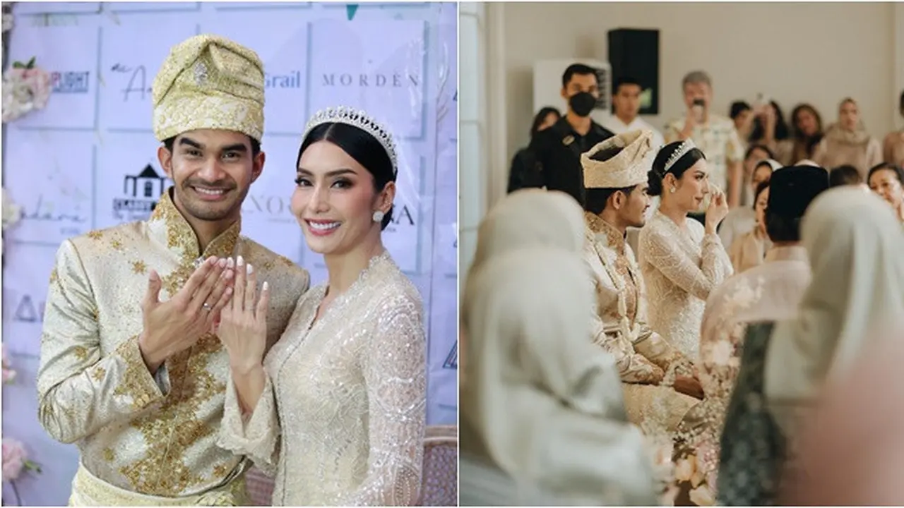 6 Momen Akad Nikah Tyas Mirasih dan Tengku Tezi, Usung Adat Melayu Modern