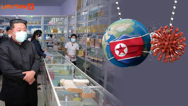 Banner Infografis Ledakan Kasus Covid-19 di Korea Utara. (Sumber Foto: STR/KCNA via KNS/AFP)
