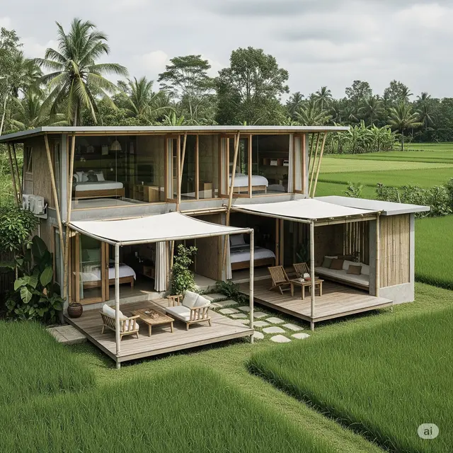 Desain Rumah Minimalis dengan Konsep Semi-Outdoor Living