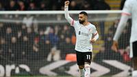 Liverpool meraih kemenangan 2-0 atas Bournemouth pada laga pekan ke-24 Premier League di&nbsp;Vitality Stadium, Sabtu (01/02/2025) malam WIB. Sepasang gol kemenangan The Reds disarangkan Mohamed Salah. (AFP/Glyn Kirk)&nbsp;