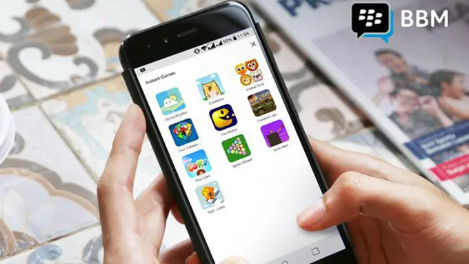 BBM Instant Games./Copyright Vemale