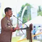 Menteri Pertanian Syahrul Yasin Limpo meluncurkan Kartu Petani Berjaya (KPB) di Desa Tempuran, Kecamatan Trimurjo, Kabupaten Lampung Tengah, Selasa (6/10/2020).