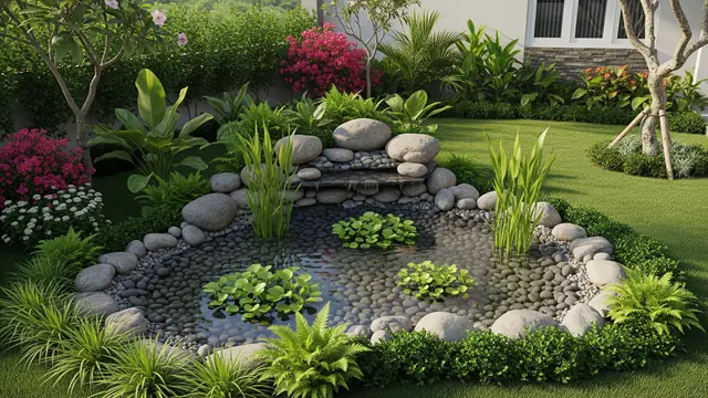 Halaman Rumah Sering Tergenang? Coba 8 Model Kebun Serapan Air Hujan yang Mudah Dibuat