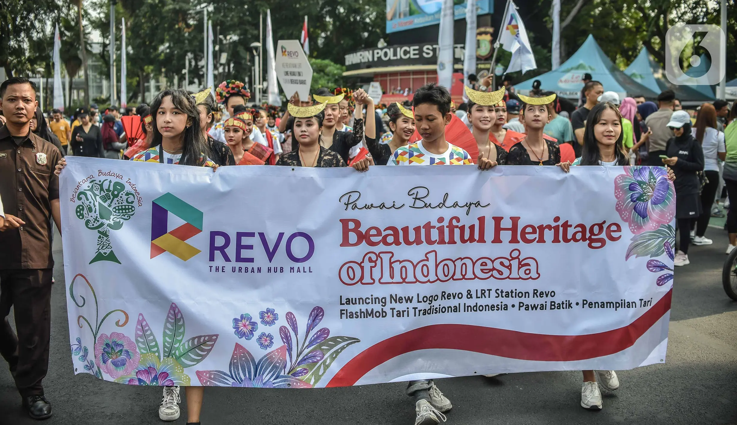 Parade Budaya Beautiful Heritage of Indonesia di CFD - Foto Liputan6.com