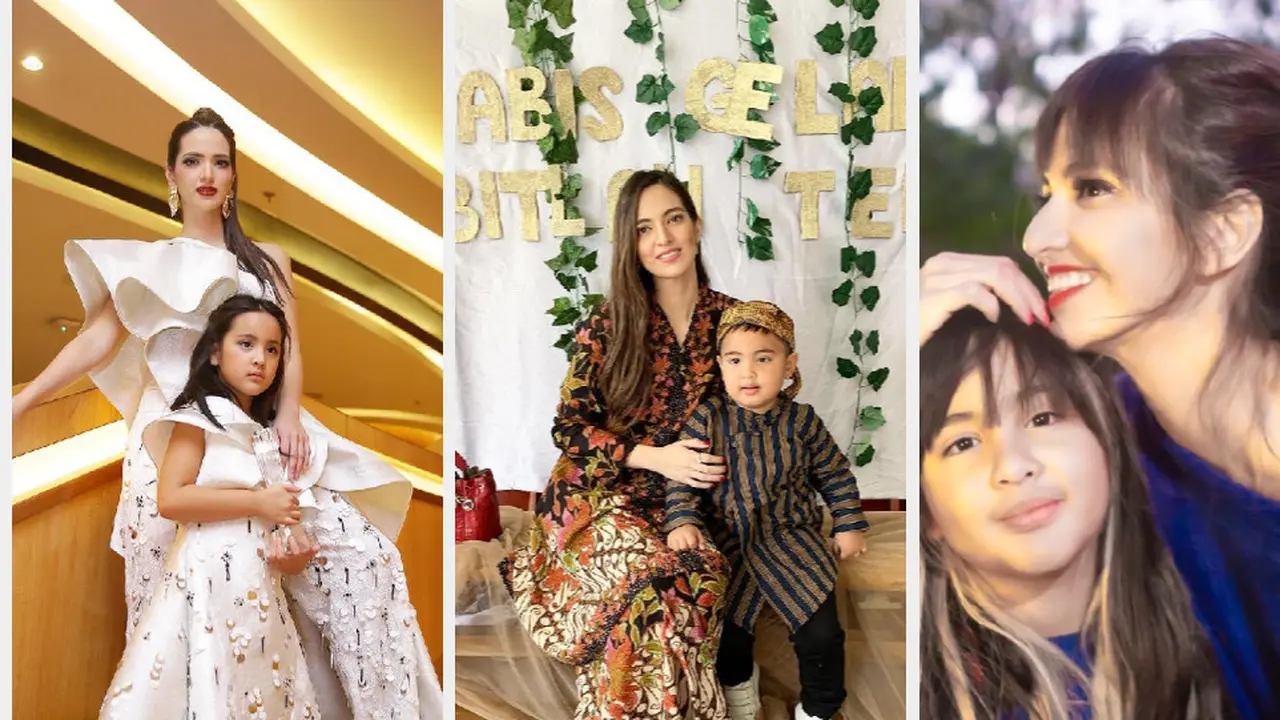 7 Gaya Kompak Nia Ramadhani dengan Outfit Serasi Bersama Buah Hati