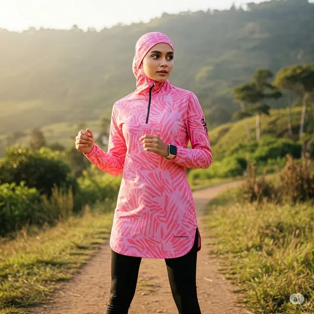 12 Inspirasi Outfit Lari Hijab yang Nyaman dan Stylish untuk Hijabers Aktif