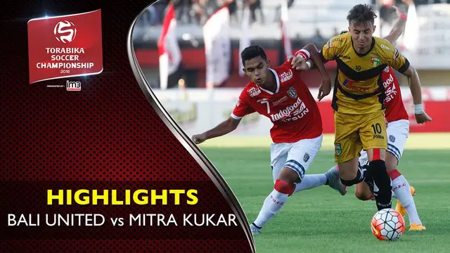 Video highlights TSC 2016 antara Bali United Vs Mitra Kukar yang berakhir dengan skor 1-1di Stadion I Wayan Dipta, Gianyar Bali.