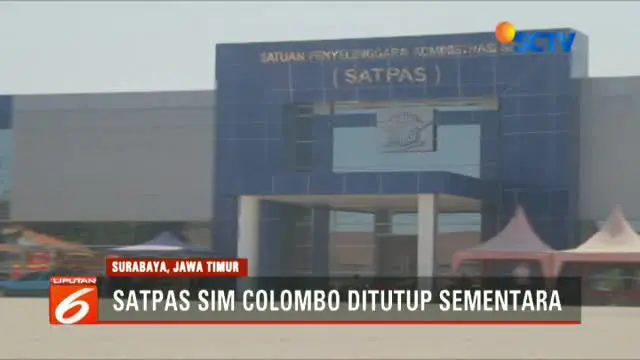 Bom Meledak di Polrestabes Surabaya, Layanan Pembuatan SIM Ditutup