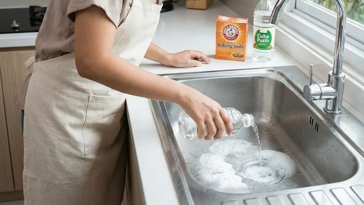 Penggunaan Baking Soda dan Cuka (Gemini AI)