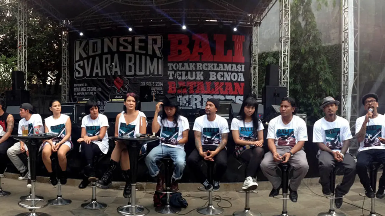 Sejumlah Musisi Gelar Konser Bali Tolak Reklamasi