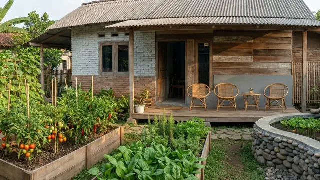 7 Model Rumah Mungil dengan Kebun, Teras dan Kolam Ikan Mini: Bikin Hunian Lebih Asri dan Nyaman Setiap Hari