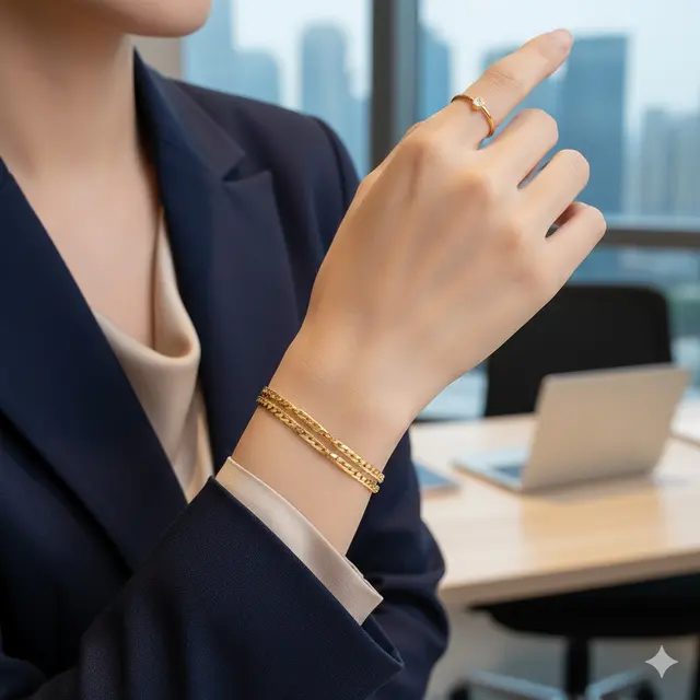 Model Gelang Emas 2 Gram 16K Rantai Tipis Minimalis