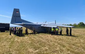Penyebab Casa TNI AL Tergelincir di Bandara Sultan Hasanuddin