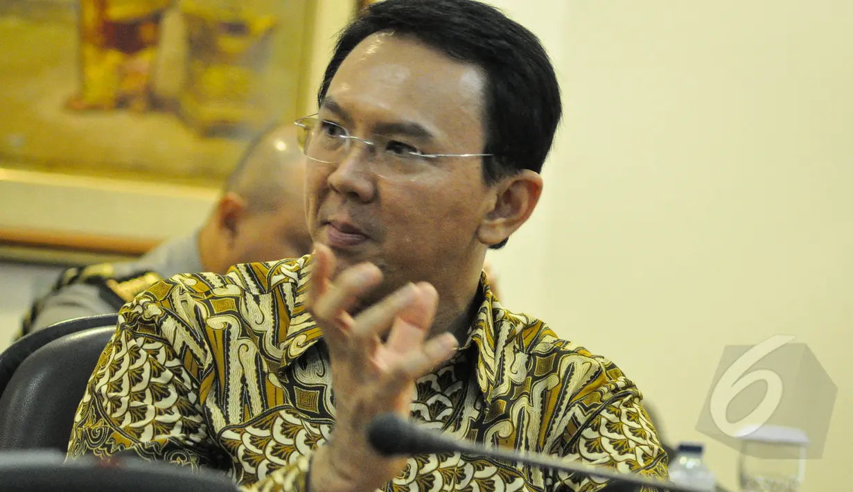 Gubernur DKI Jakarta Basuki Tjahaja Purnama (Ahok) (Liputan6.com/Faizal Fanani)