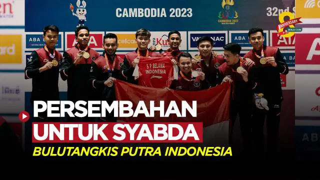 VIDEO: Momen Haru Saat Tim Bulutangkis Putra Indonesia Raih Emas di SEA Games 2023