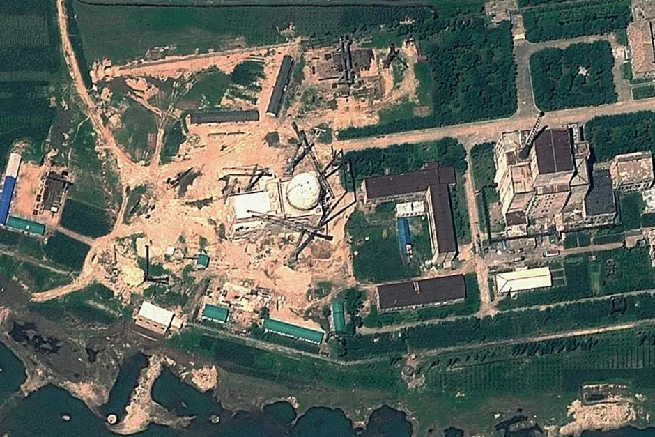 Yongbyon Nuclear Research Centre, Korea Utara (GeoEye Satellite Image/AFP PHOTO via ABC Australia)