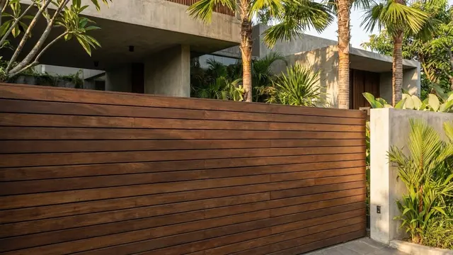 Model Pagar Garis Horizontal