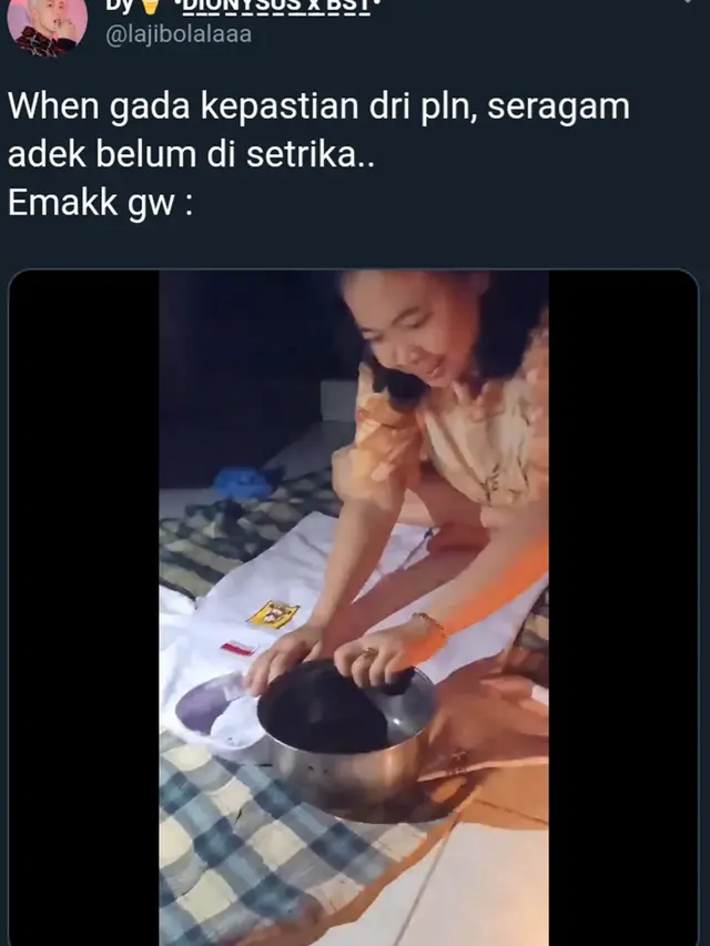 Cara Netizen Nyetrika Saat Mati Listrik