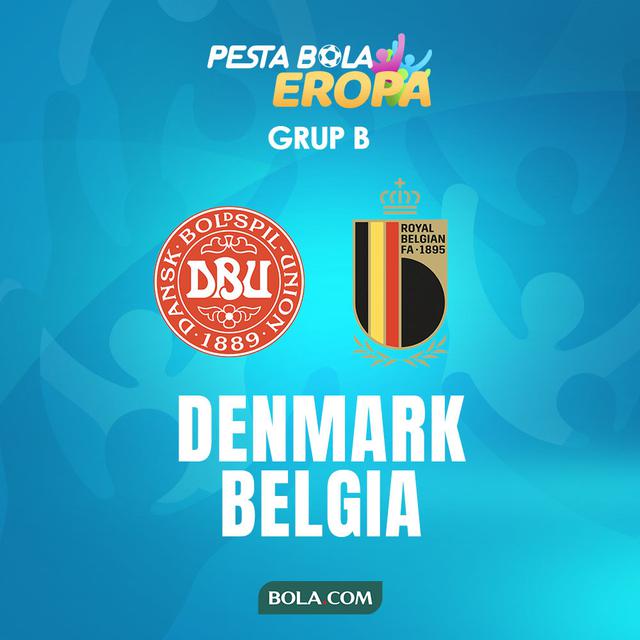 Piala Eropa - Euro 2020 Denmark Vs Belgia