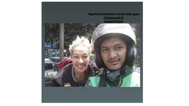 Ojol sama artis (Sumber: Instagram/gojek24jam)