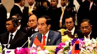 Presiden Jokowi di acara KTT ASEAN 2019 di Thailand.
