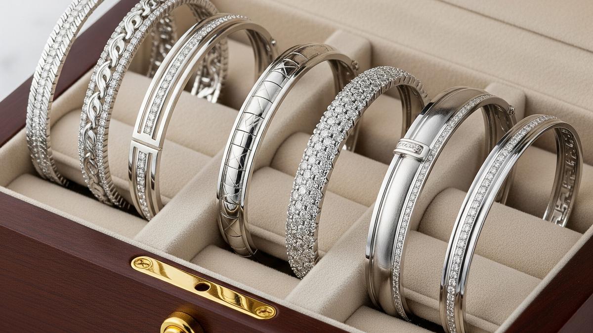 10 Model Gelang Oval Emas Putih: Pilihan Elegan untuk Gaya Modern