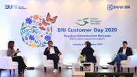 Wakil Direktur Utama BRI Catur Budi Harto dalam Talkshow BRI Customer Day yang juga disiarkan secara langsung melalui Webinar dan Youtube Official Bank BRI pada hari ini, Jumat 4 September 2020.