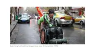 Kehilangan kaki, pemuda ini wujudkan mimpi keliling China (Merdeka.com)