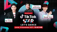 Program terbaru Vidio dan Tiktok Indonesai yang bertajuk TikTok Star, hadir di VIdio. (dok. Vidio.com)