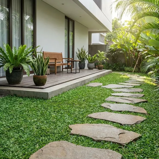 Model Teras Rumah yang Sejuk Hanya dengan Tanaman Murah