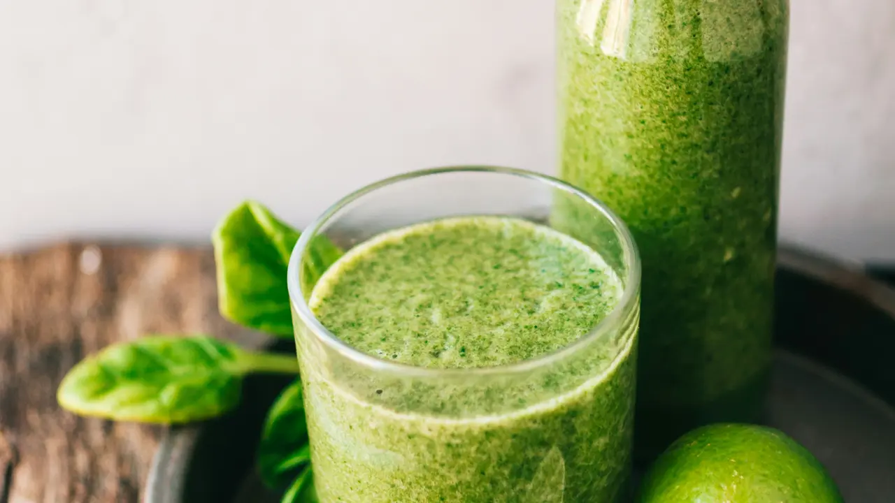 jus bayam lemon